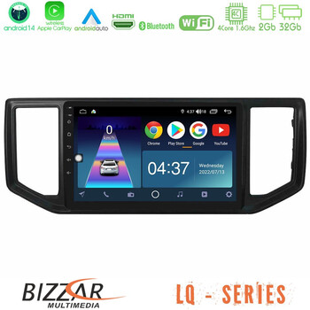 Bizzar lq Series 4core Android14 2+32gb vw Amarok 2017-2022 Navigation Multimedia Tablet 9" με Carplay & Android Auto u-lq-Vw1136