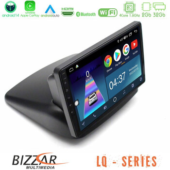 Bizzar lq Series 4core Android14 2+32gb Fiat Doblo 2002-2009 Navigation Multimedia Tablet 9" με Carplay & Android Auto u-lq-Ft1892