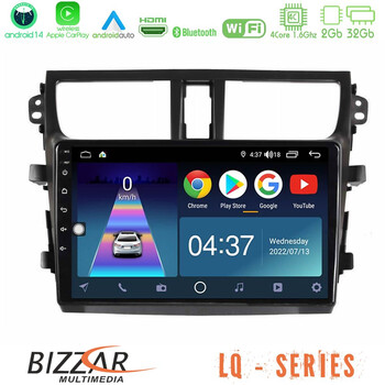 Bizzar lq Series 4core Android14 2+32gb Suzuki Celerio 2014-2020 Navigation Multimedia Tablet 9″ με Carplay & Android Auto με Carplay & Android Auto u-lq-Sz0537