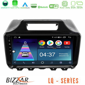 Bizzar lq Series 4core Android14 2+32gb Toyota iq 2008 – 2015 Navigation Multimedia Tablet 9″ με Carplay & Android Auto με Carplay & Android Auto u-lq-Ty2197