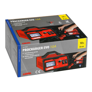 L7034.2 ΦΟΡΤΙΣΤΗΣ ΜΠΑΤΑΡΙΑΣ PROCHARGER EVO 8STEP 6/12V 0-10A 5>120Ah LED ΜΕ ΑΜΠΕΡΟΜΕΤΡΟ LAMPA - 1 ΤΕΜ.
