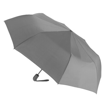L9960.9 ΟΜΠΡΕΛΑ COMPACT MIDI Φ98cm ΑΝΤΙΑΝΕΜΙΚΗ ΜΕ ΑΥΤΟΜΑΤΟ ΑΝΟΙΓΜΑ ΣΕ ΓΚΡΙ ΧΡΩΜΑ LAMPA - 1 ΤΕΜ.