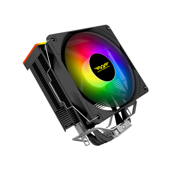ARMAGGEDDON ARGB SILENT 12CM CPU COOLING FAN 4 HEAT PIPES BLACK