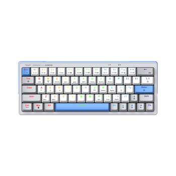 ARMAGGEDDON TRIMODE MECH RGB KEYBOARD LINEAR 63KEYS GMK-100 WINTER