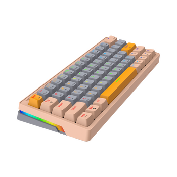 ARMAGGEDDON TRIMODE MECH RGB KEYBOARD LINEAR 63KEYS GMK-100 AUTUMN