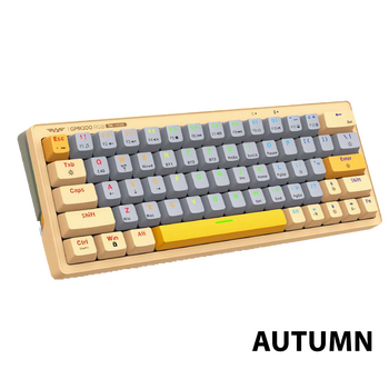 ARMAGGEDDON TRIMODE MECH RGB KEYBOARD LINEAR 63KEYS GMK-100 AUTUMN