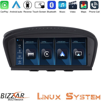 Bizzar  bmw 3er/5er E90/e92/e60 cic Linux Apple Carplay | Android Auto Screen 10.25″ hd Anti-Reflection u-bm-9233gn