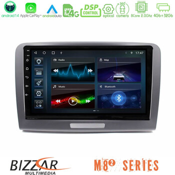 Bizzar m8² Series 8core Android14 4+32gb  Skoda Superb 2008-2015 Navigation Multimedia Tablet 9" με Carplay & Android Auto u-m82-Sk1069