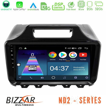 Bizzar nd2 Series 8core Android14 2+32gb  Toyota iq 2008 – 2015 Navigation Multimedia Tablet 9″ με Carplay & Android Auto με Carplay & Android Auto u-nd2-Ty2197