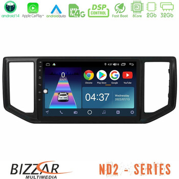 Bizzar nd2 Series 8core Android14 2+32gb  vw Amarok 2017-2022 Navigation Multimedia Tablet 9" με Carplay & Android Auto u-nd2-Vw1136