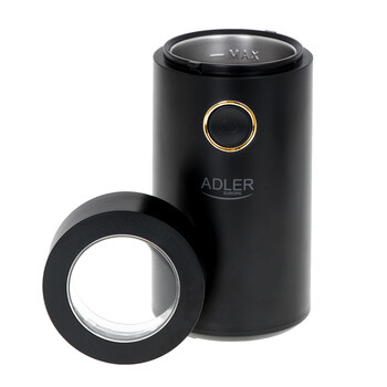 ADLER COFFEE MILL 150W BLACK/GOLD