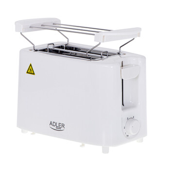 ADLER TOASTER 2 SLICE 900W WHITE