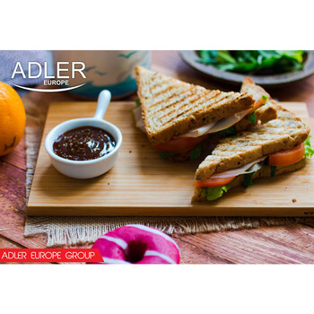 ADLER SANDWICH MAKER 850W BLACK/SILVER