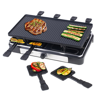 ADLER ELECTRIC GRILL - RACLETTE 1400W BLACK