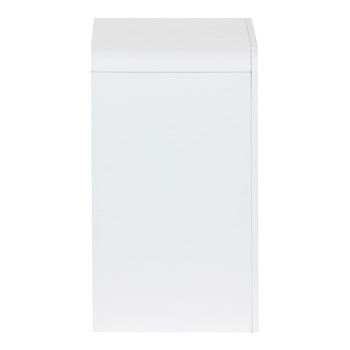 Κομοδίνο Zeplen pakoworld MDF σε λευκή απόχρωση 40x30x53εκ