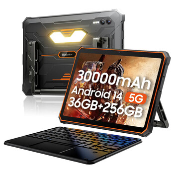 BLACKVIEW OCTA-CORE RUGGED TABLET 10.95' (12GB+512GB) ACTIVE 10 PRO 5G NFC SIM ANDROID 14 ORANGE