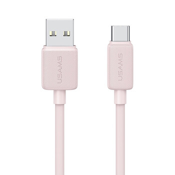 USAMS καλώδιο USB-C σε USB US-SJ688, 15W, 480Mbps, 1m, ροζ