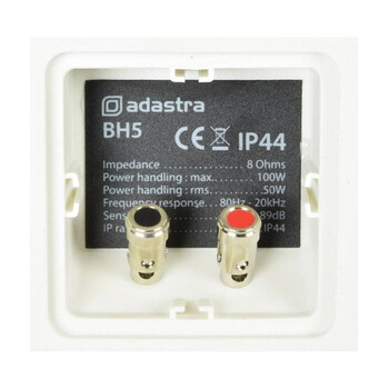 Adastra BH5-W Επιτοίχια Ηχεία Εσωτερικού/Εξωτερικού Χώρου 5" 50W RMS Λευκά (Ζεύγος)