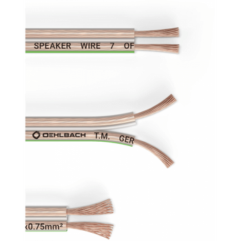 Oehlbach Speaker Wire SP-7 Καλώδιο Ηχείων 2 x 0,75 mm² 10m Διάφανο (Τεμάχιο)