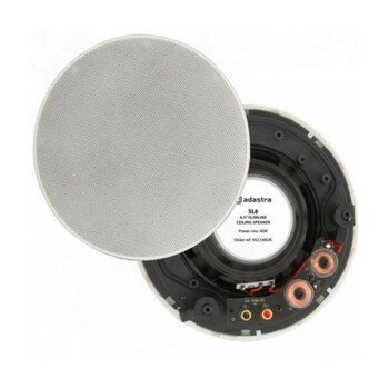 Adastra SL6 Χωνευτό Ηχείο Οροφής 6.5'' 40W RMS Λευκό (Ζεύγος)