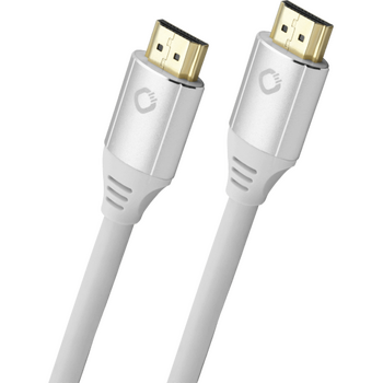 Oehlbach Black Magic MKII Καλώδιο HDMI® 2.1 48Gbps 8K/60Hz 30 χρόνια Εγγύηση  0.75m ιδανικό για PS5, XBOX White (Τεμάχιο)