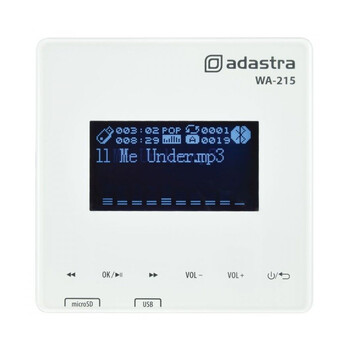 Adastra WA-215 Επιτοίχιος Ενισχυτής με Media Player και Bluetooth 2 x 15W RMS (Τεμάχιο)
