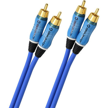 Oehlbach BEAT! Audio Διπλό RCA 0.50m Blue (Τεμάχιο)