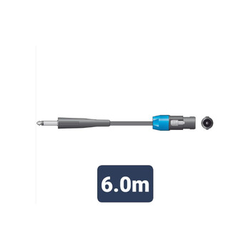 SPK-J600 Καλώδιο Ηχείου 6.3mm Mono Jack Plug - Speaker Plug 6m (Τεμάχιο)