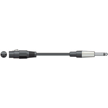 Citronic XF-M6J300BK Classic Microphone Leads XLR Female - 6,3mm Mono Jack Plug 3m (Τεμάχιο)