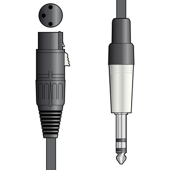 Chord XF-S6J150 Καλώδιο Ήχου XLR Female - 6.3mm TRS Jack Plug 1.5m (Τεμάχιο)