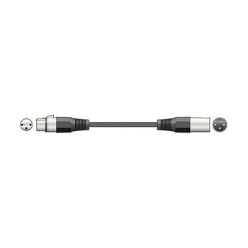 Qtx 190.083UK Καλώδιο σύνδεσης XLR θηλυκό - XLR αρσενικό 12m (Τεμάχιο)