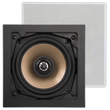 ArtSound HPSQ525 Τετράγωνα Χωνευτά Ηχεία Οροφής 5,25'' 2-way 10-100W White (Ζεύγος)