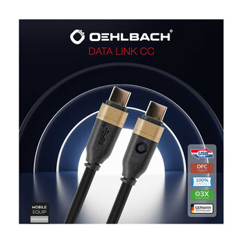 Oehlbach DATA LINK CC Καλώδιο USB 3.1 type C - type C 3m Black (Τεμάχιο)
