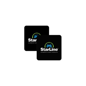 StarLine Αυτοκόλλητα Automotive Security Specialists 5x5cm (2 Τεμάχια)