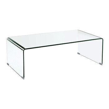 ΕΜ720 GLASSER Τραπεζάκι Σαλονιού Καθιστικού Διάφανο Γυαλί 12mm