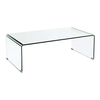 ΕΜ720 GLASSER Τραπεζάκι Σαλονιού Καθιστικού Διάφανο Γυαλί 12mm