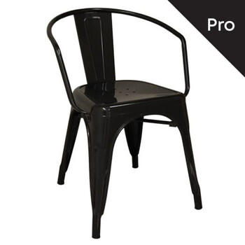 Ε5192,11 RELIX Πολυθρόνα-Pro, Μέταλλο Βαφή Μαύρο