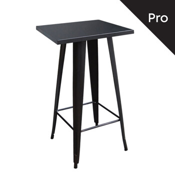 Ε5203,11 RELIX Τραπέζι Bar-Pro, Μέταλλο Βαφή Μαύρο