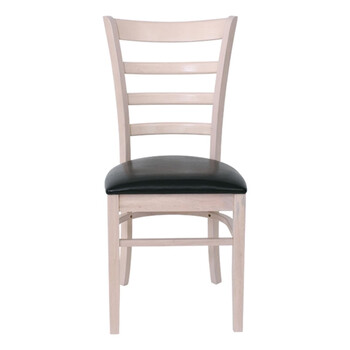 Ε7052 NATURALE Καρέκλα White Wash, Pu Μαύρο