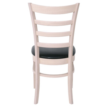 Ε7052 NATURALE Καρέκλα White Wash, Pu Μαύρο