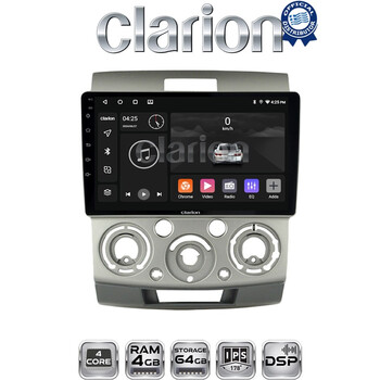 CLARION GL32360 Οθόνη OEM Multimedia Αυτοκινήτου για MAZDA BT 50  & FORD RANGER 2006>2011 (CarPlay/AndroidAuto/BT/GPS/WIFI/GPRS) electriclife