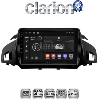 CLARION GL32362 Οθόνη OEM Multimedia Αυτοκινήτου για FORD KUGA 2013> & C-MAX 2011> (CarPlay/AndroidAuto/BT/GPS/WIFI/GPRS) electriclife