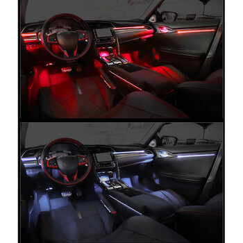 DIQ AMBIENT HONDA CIVIC mod.2016-2021 FULLKIT (Digital iQ Ambient Light Honda Civic mod. 2016-2021, 23 Lights)