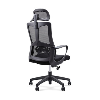 ΕΟ619,1 BF8600 Πολυθρόνα Γραφείου Διευθυντή, Mesh Μαύρο, Ύφασμα Μαύρο