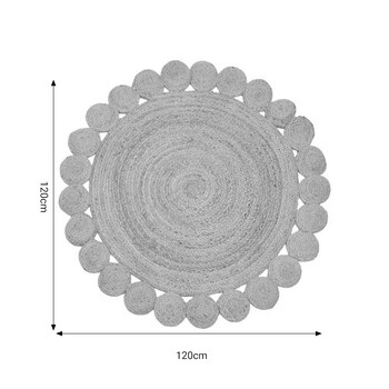 Χαλί Voni Inart φυσικό γιούτα Φ120x1εκ Χαλί Voni Inart φυσικό γιούτα Φ120x1εκ