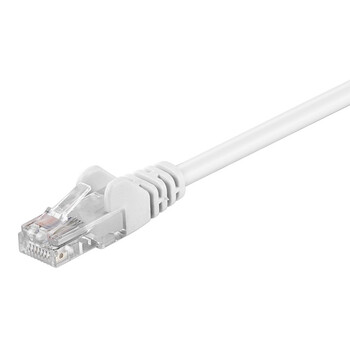GOOBAY καλώδιο δικτύου 68500, CAT 5e U/UTP, 100 MHz, CCA, 0.5m, λευκό