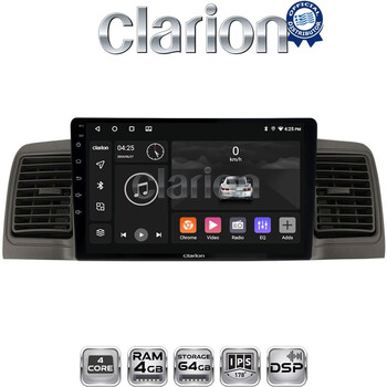 CLARION GL32010 Οθόνη OEM Multimedia Αυτοκινήτου για Toyota Corolla 2000-2007 (CarPlay/AndroidAuto/BT/GPS/WIFI/GPRS) electriclife
