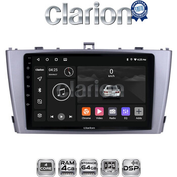 CLARION GL32027 Οθόνη OEM Multimedia Αυτοκινήτου για TOYOTA AVENSIS T27 2009 > 2016  (CarPlay/AndroidAuto/BT/GPS/WIFI/GPRS) electriclife