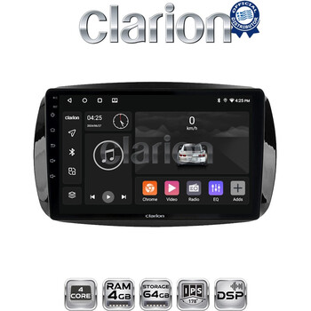 CLARION GL32029 Οθόνη OEM Multimedia Αυτοκινήτου για SMART ForTwo  2015> (CarPlay/AndroidAuto/BT/GPS/WIFI/GPRS) electriclife