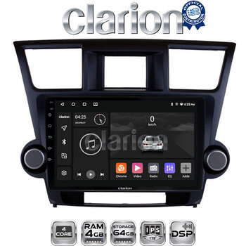 CLARION GL32089 Οθόνη OEM Multimedia Αυτοκινήτου για Toyota Highlander 2008 > 2015 (CarPlay/AndroidAuto/BT/GPS/WIFI/GPRS) electriclife